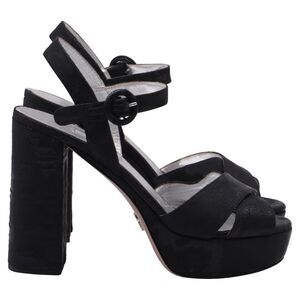 Prada Slingback Pumps in Black Suede